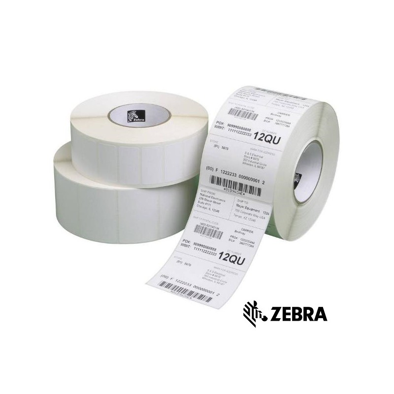 102X152 box 16 pcs labels Zebra-Select 2000D rot. from 105 hole 19 mm 3003074