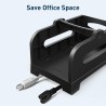 ABD external support for continuous form/roll labels for desktop printers