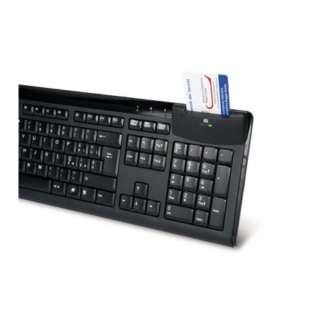 Hamlet USB keyboard with integrated smart card reader