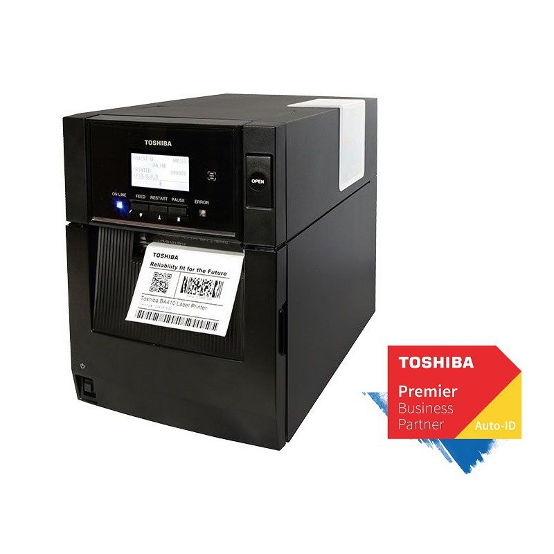 Toshiba BA410 203 DPI PRINTER INDUSTR. TT 4" USB BT ETHERNET BA410T-GS12-QM-S P/N 18221168930