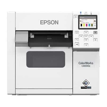 Epson Colorworks C4000e (bk) stampante inkjet a colori da 4" USB Ethernet taglierina C31CK03102BK