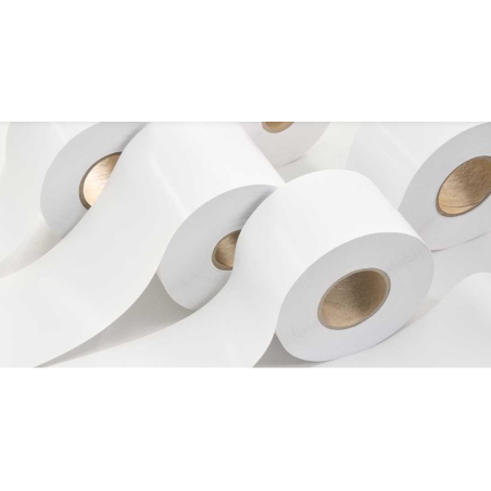 76mmx70mt Linerless Toshiba Thermal Roll Protected diam.40/100