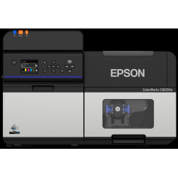 Epson C8000e (BK) industrial colour label inkjet printer 4" cutter USB Ethernet C31CL02102BK