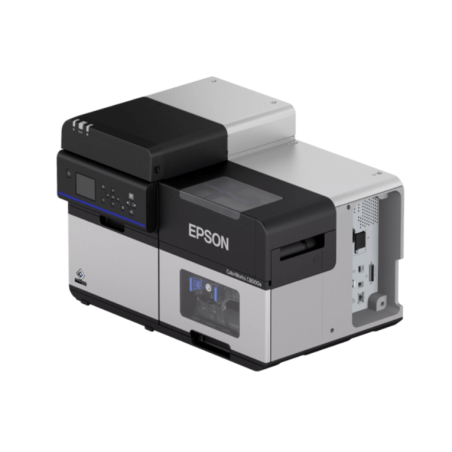 Epson C8000e (MK) industrial colour label inkjet printer 4" cutter USB Ethernet C31CL02102MK