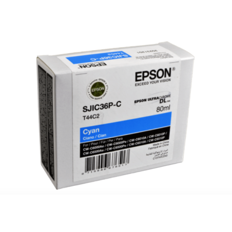 Epson SJIC36P(C) cartuccia inkjet CIANO C6000/C6500 Ultrachrome 80 ml C13T44C240