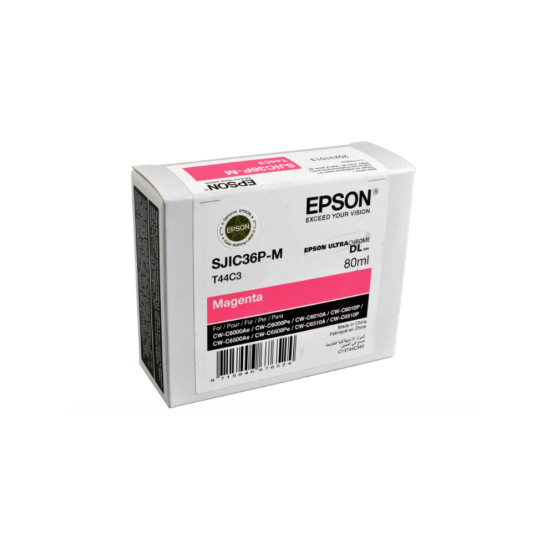 Epson SJIC36P(M) cartuccia ink. MAGENTA C6000/C6500 Ultrachrome 80 ml C13T44C340
