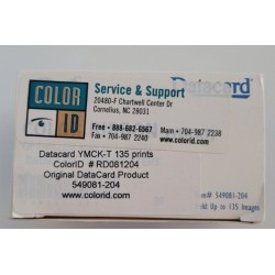 Datacard Express 549081-204 CARTRIDGE COLOR RIBBON YMCKT , Select, Magna, 135 prints