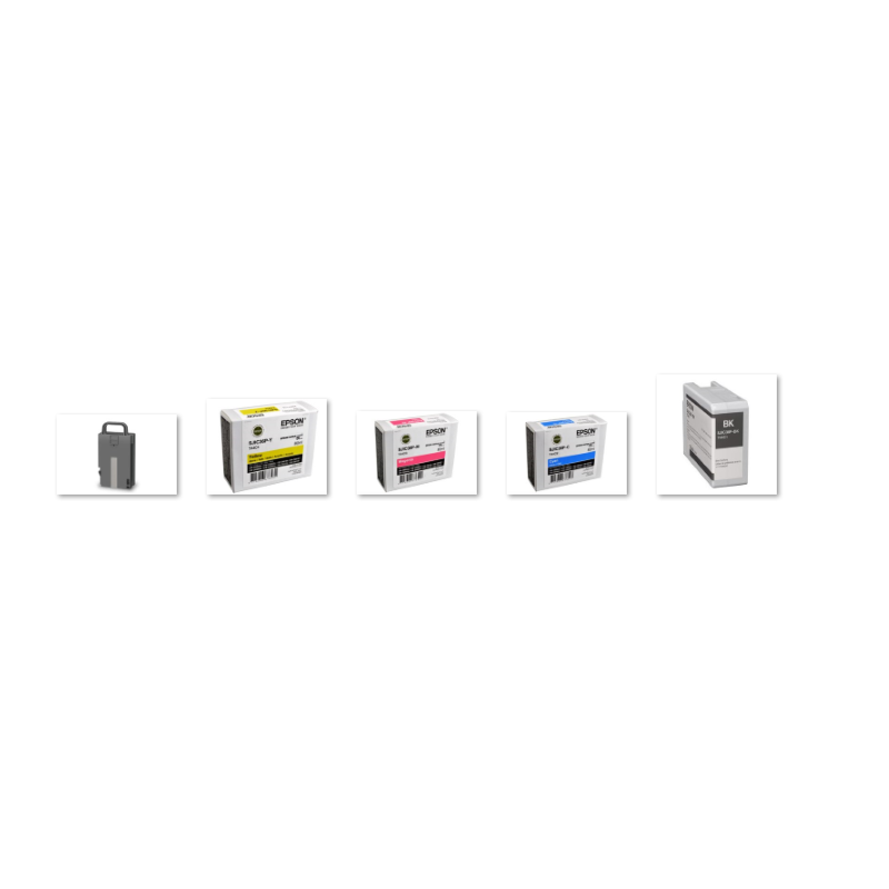 Startup KIT cartucce inkjet Epson C6000/C6500 4 x SJIC36P + SJMB6000/6500 (acquistabile solo con la 